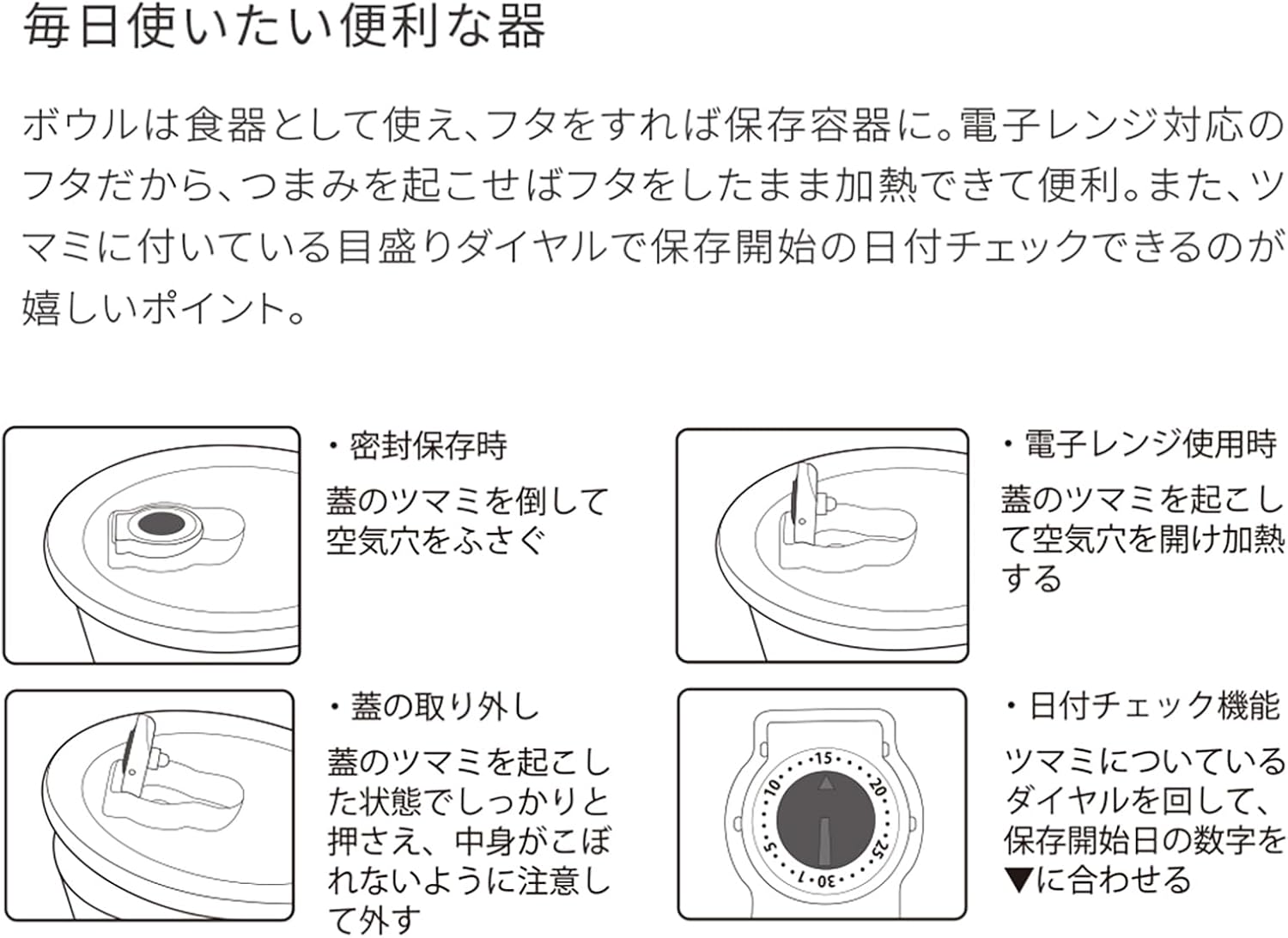 Detalle de アイトー ブロッサム 保存容器3点セット 美濃焼・電子レンジ対応・食洗機対応