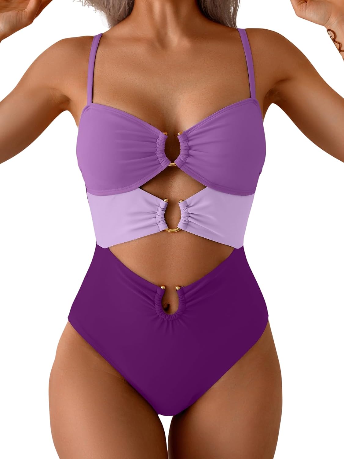 Thumbnail 6 de Eomenie Cutout Ring Monokini: A Flattering Beach Vacation One-Piece