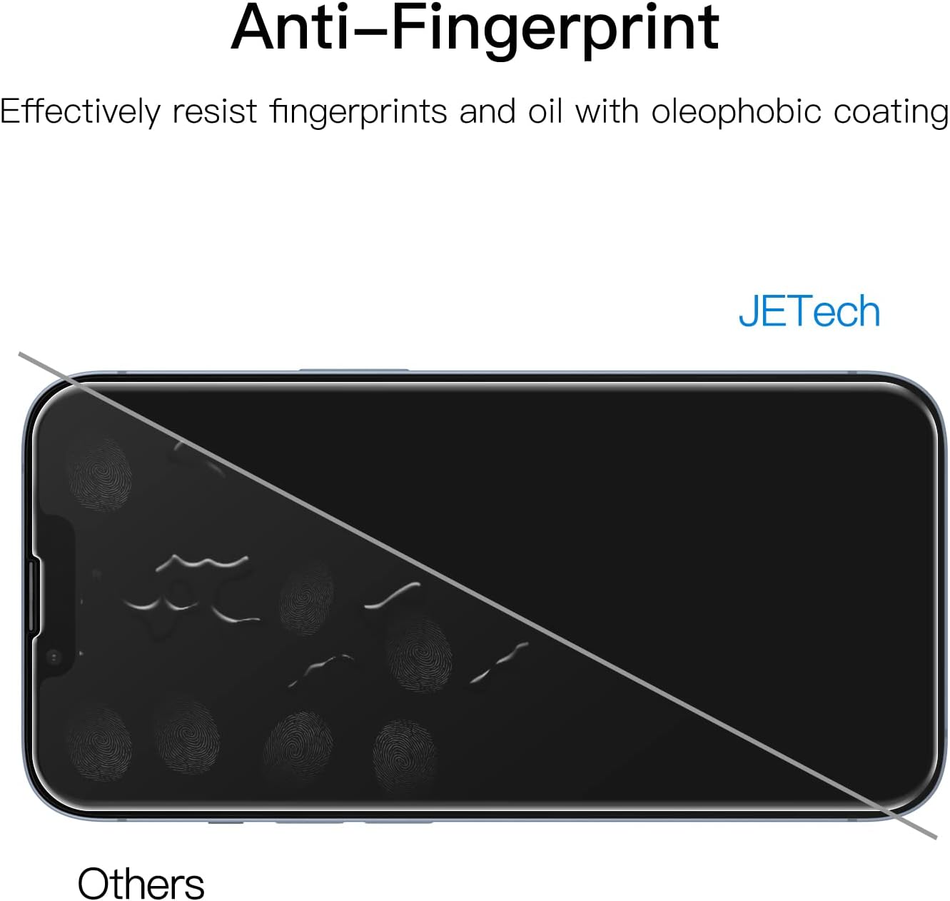 Thumbnail 6 de JETech Full Coverage Screen Protector iPhone 14