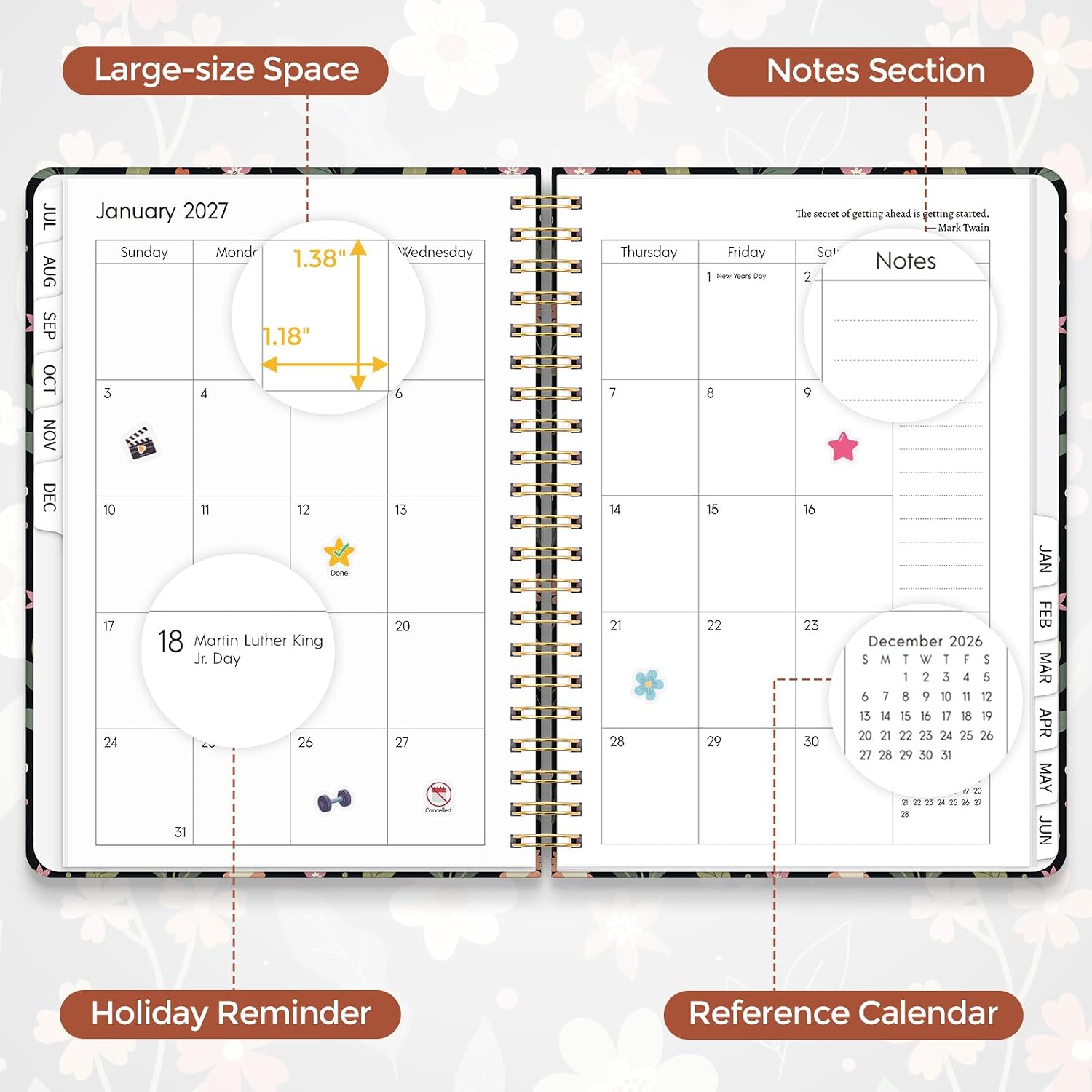 Detalle de KONVINIT Academic Planner, A5