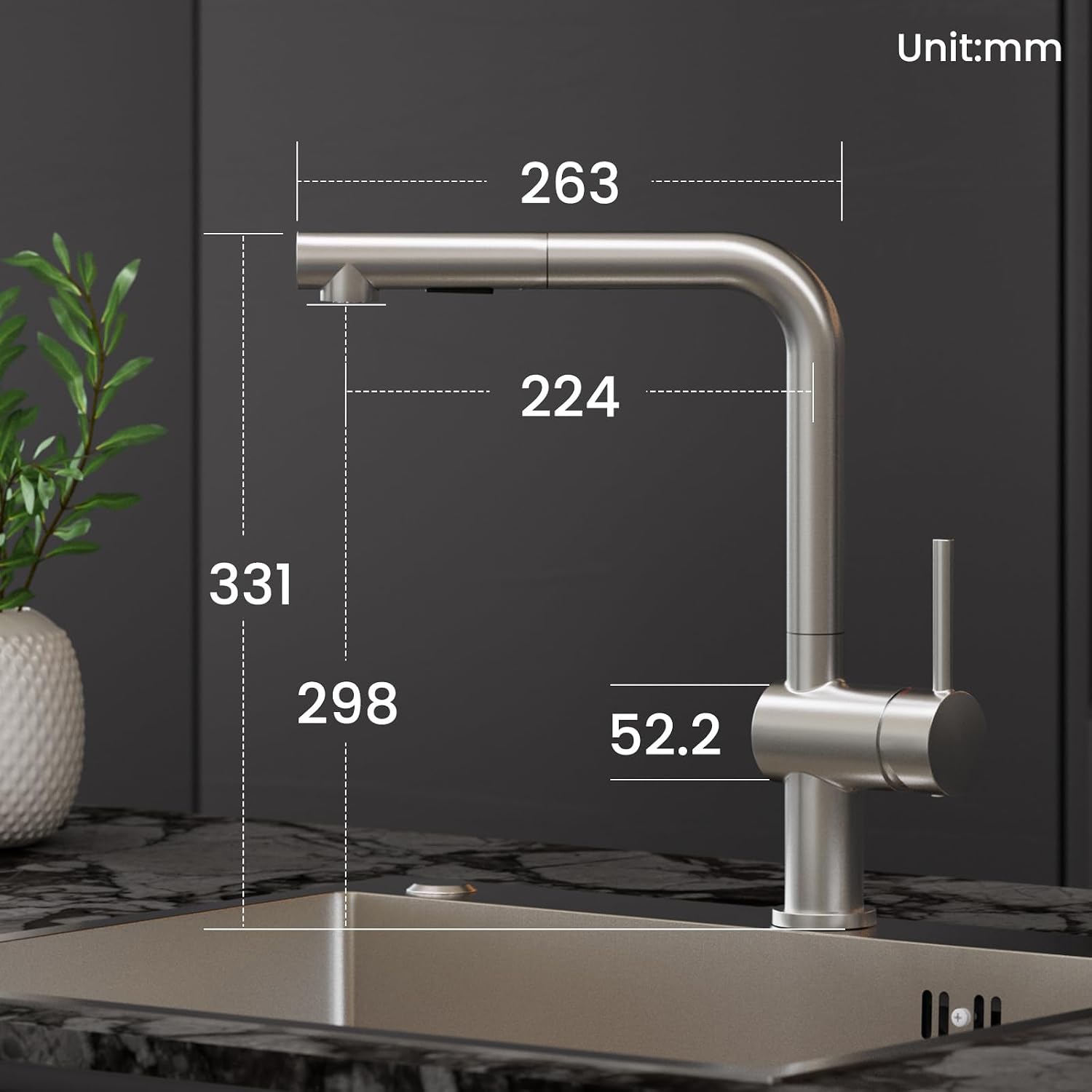 Detalle de CECIPA Rubinetto Lavello Cucina 40 cm