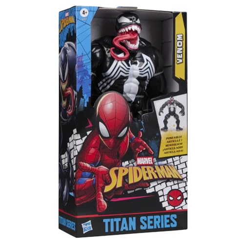 Detalle de Hasbro Marvel Spider-Man Titan Series Venom Action Figure Deluxe da 30 cm