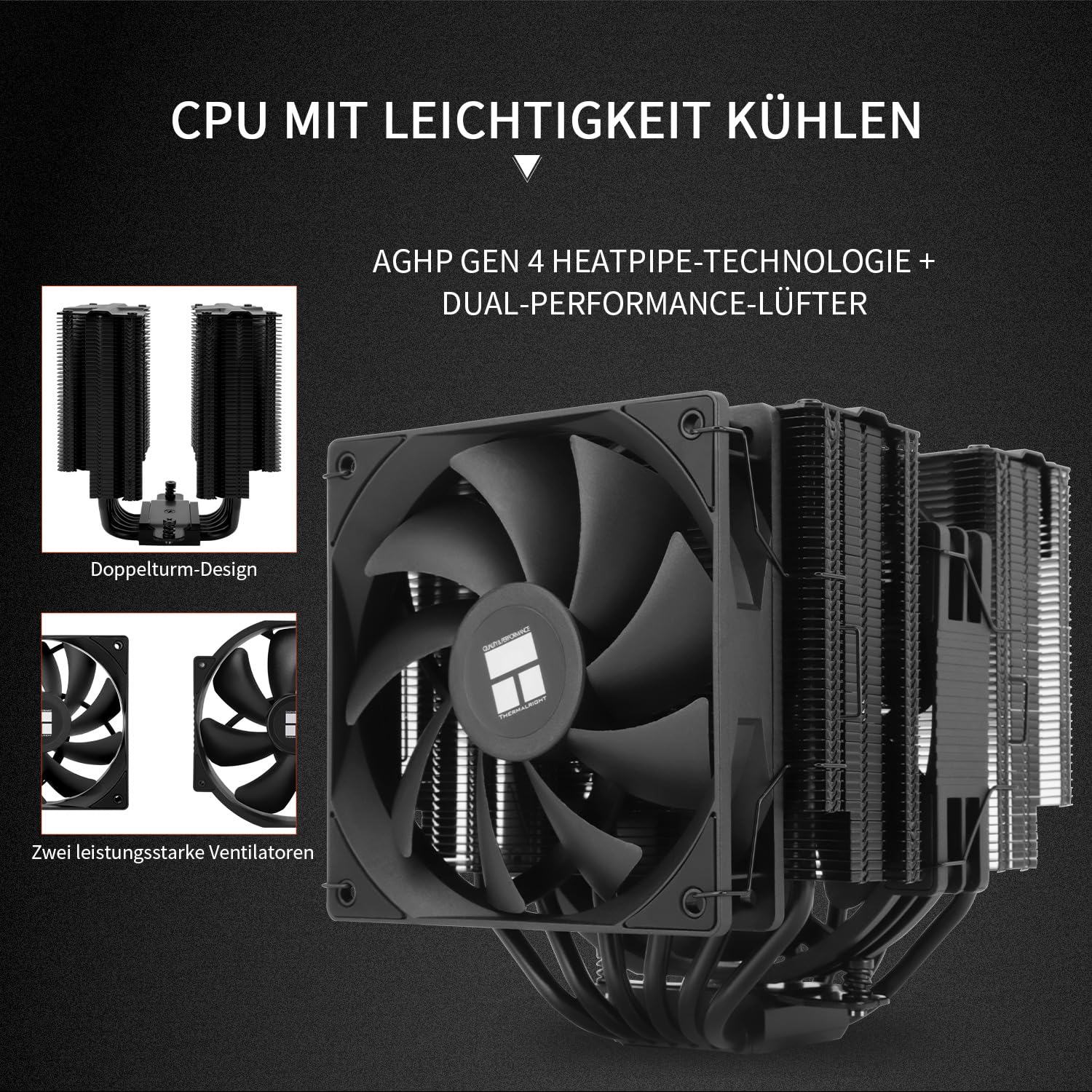 Thumbnail 3 de Thermalright Peerless Assassin 140 Black CPU Luftkühler