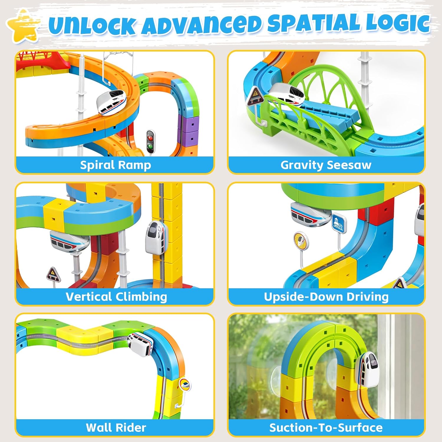 Detalle de Electric Train Set, 112-Piece Track Building Set