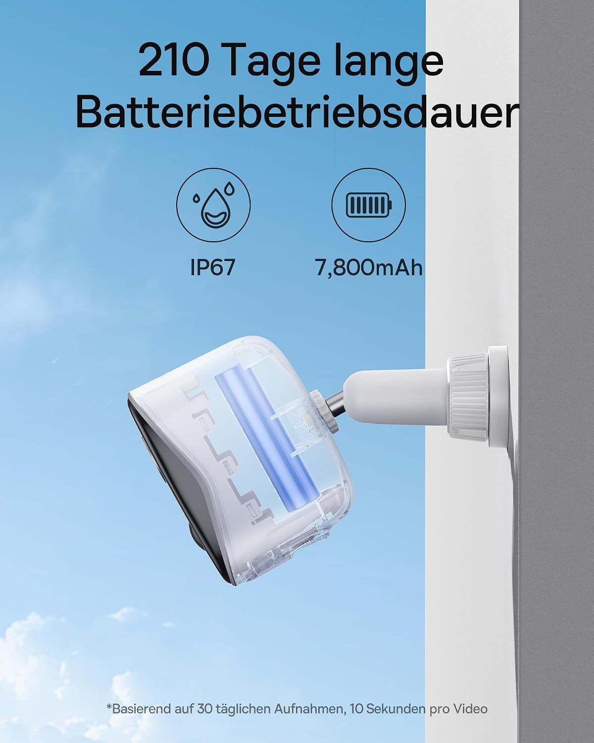 Detalle 2 de Baseus Security N1 Überwachungskamera 210 Tage