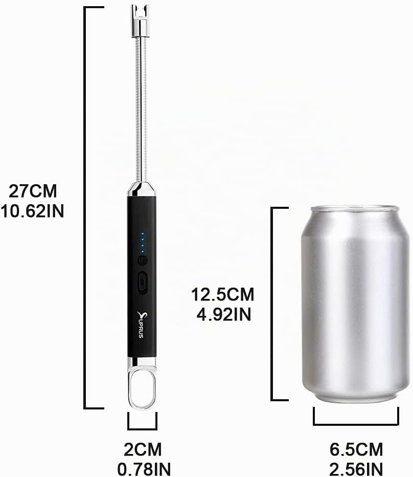 Thumbnail 6 de SUPRUS SDE-K10-Black bågtändare, USB-laddningsbar med böjbar hals