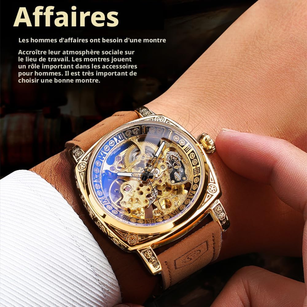 Detalle de FORSINING montre automatique carrée 50 m