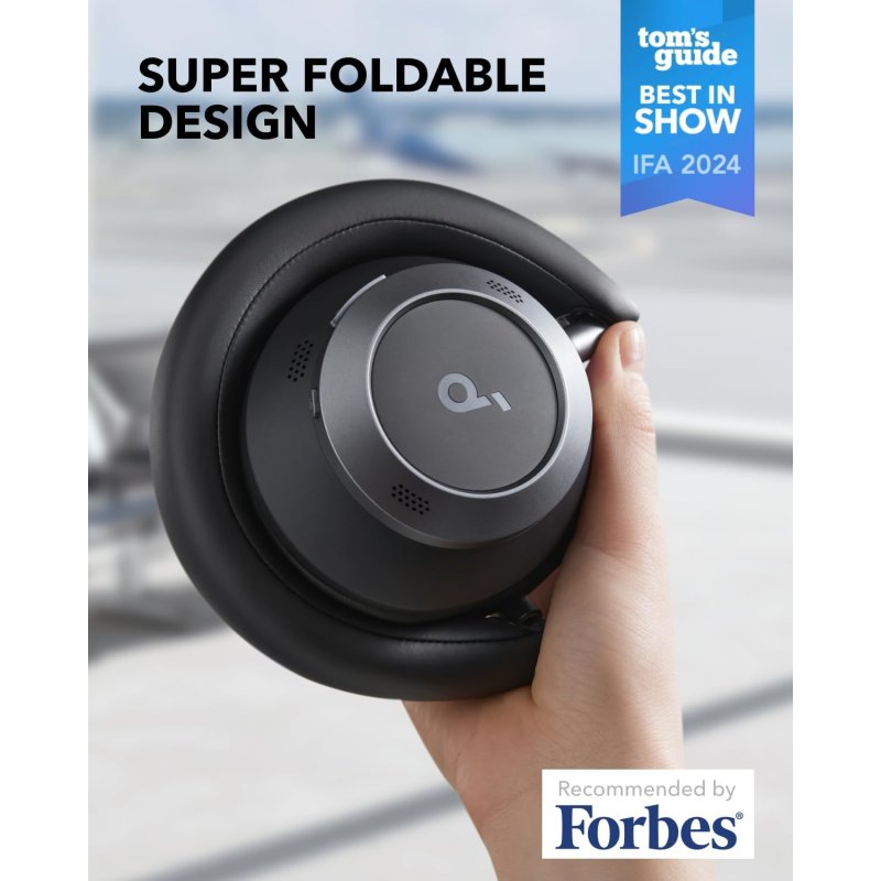 Detalle 2 de Soundcore Space One Pro auriculares con ANC negros