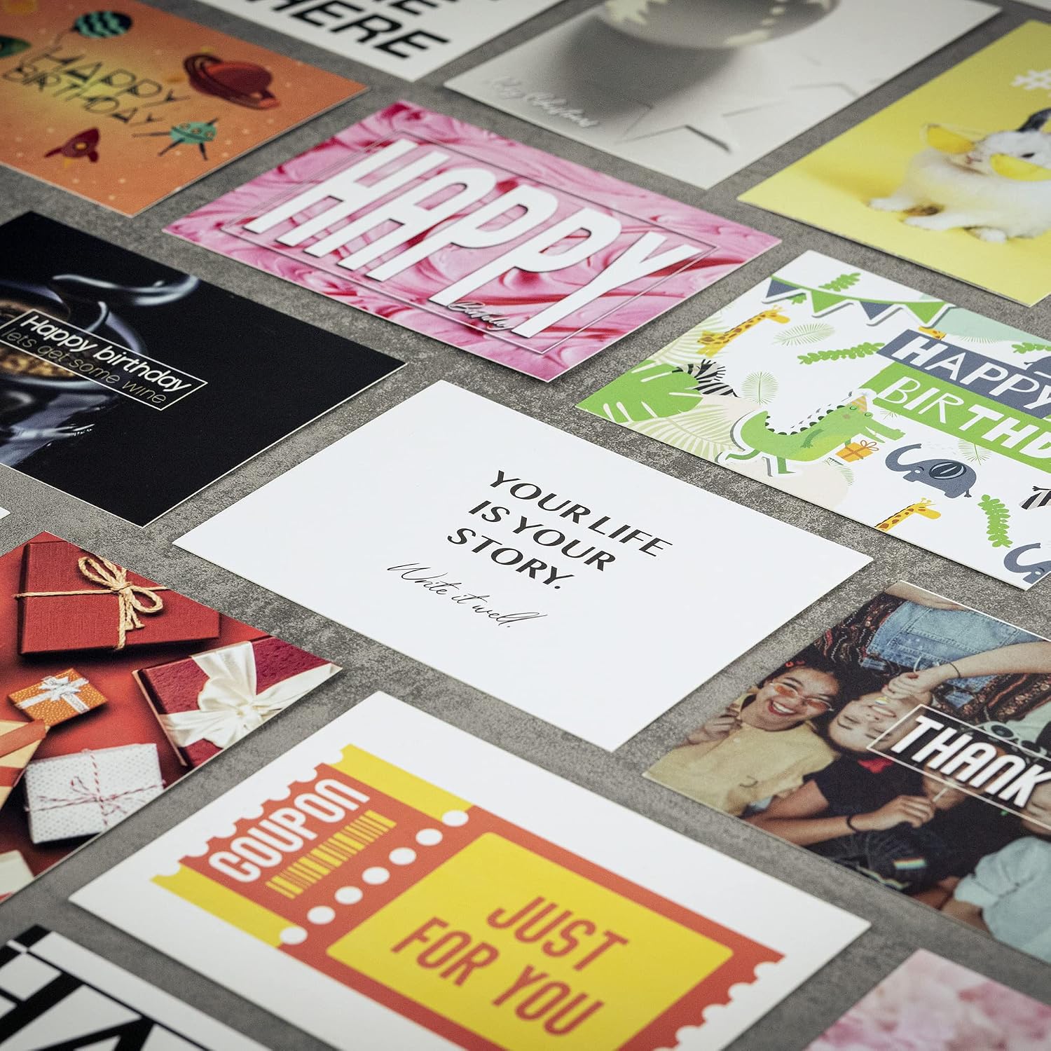 Thumbnail 4 de OfficeTree Lot de 100 cartes A6 avec 10 enveloppes ✉