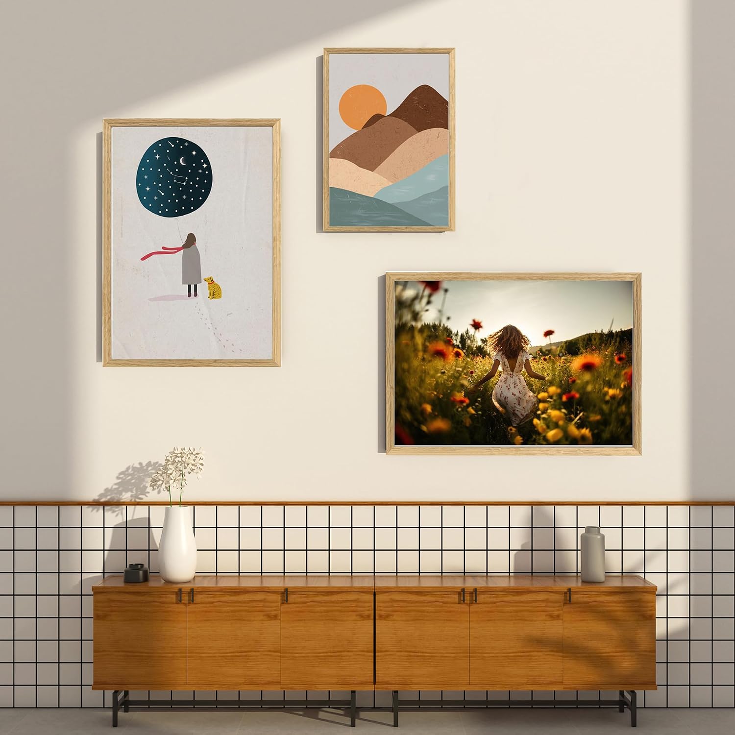 Thumbnail 4 de Cornice portafoto in legno LYYYYX 30 x 40 cm, vetro acrilico infrangibile, 2 pezzi