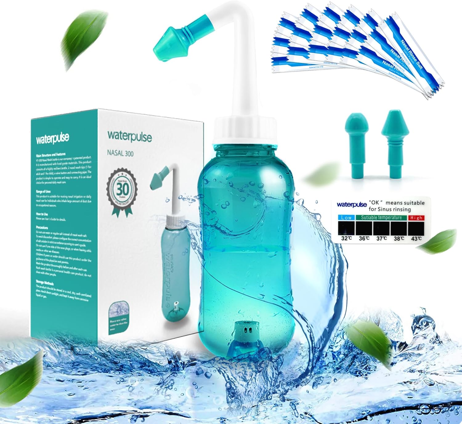 Thumbnail 4 de Waterpulse Neti Pot 300ml sinus rinse