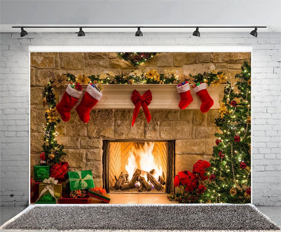 Thumbnail 3 de Haosphoto 5x3ft Merry Christmas backdrop 🎄