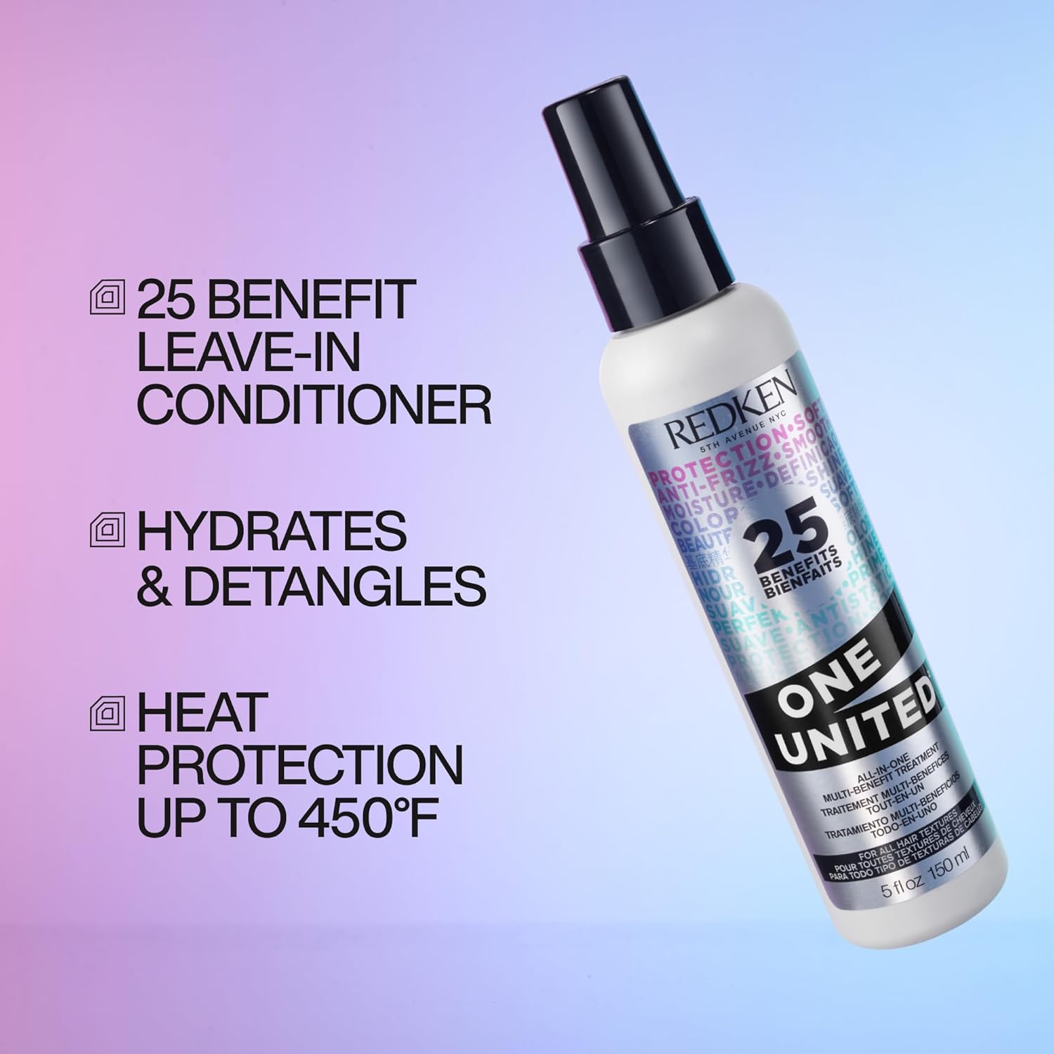 Thumbnail 1 de Redken One United 25 Multi-Benefits Leave-In Conditioner & Treatment Spray (150 ml)