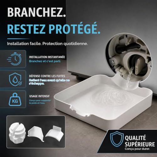 Thumbnail 2 de TINA.WIN bac de vidange pour lave-linge, kit de guidage et bac récupérateur