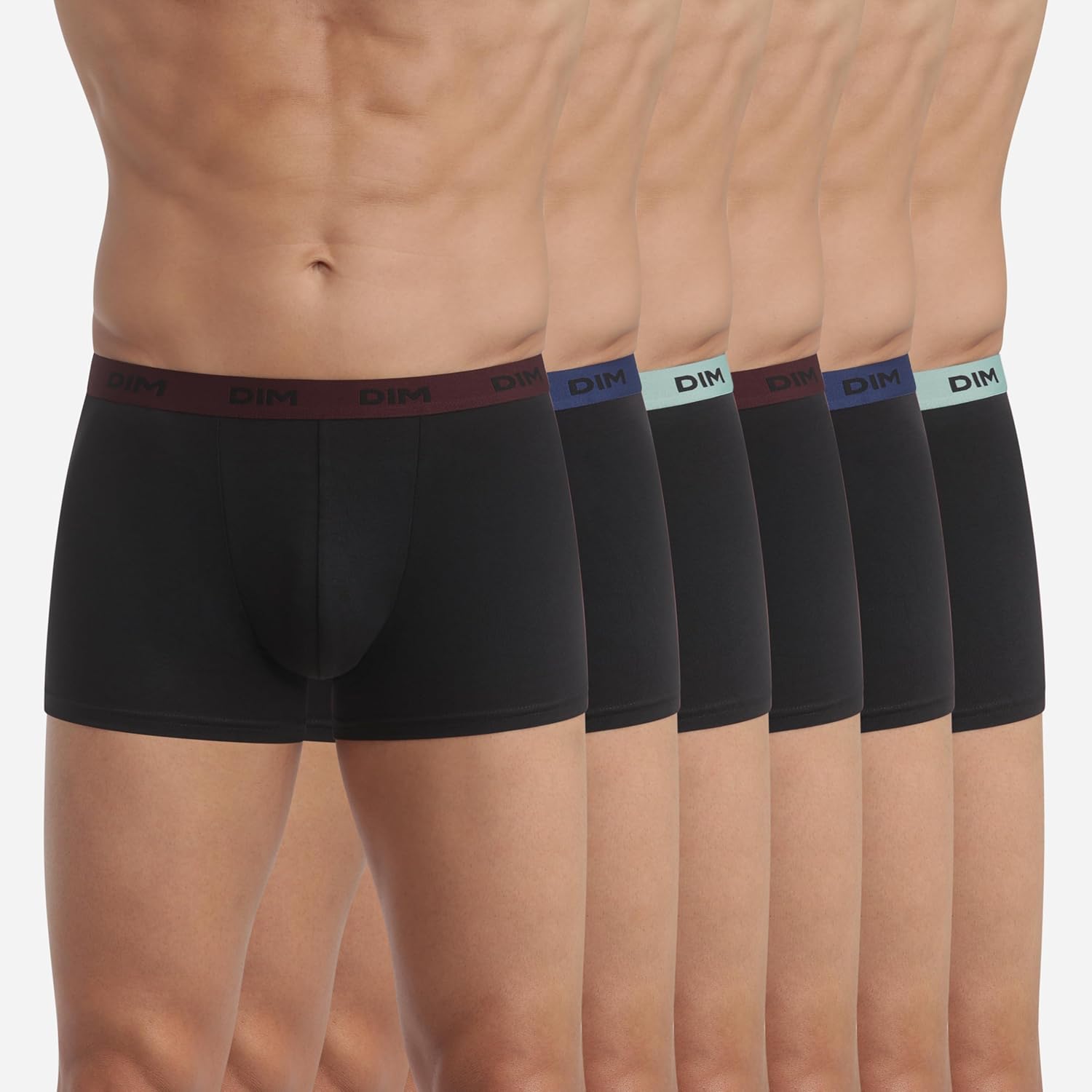 Thumbnail 1 de DIM Boxer Homme Mix and Colors Coton Stretch Confort x6