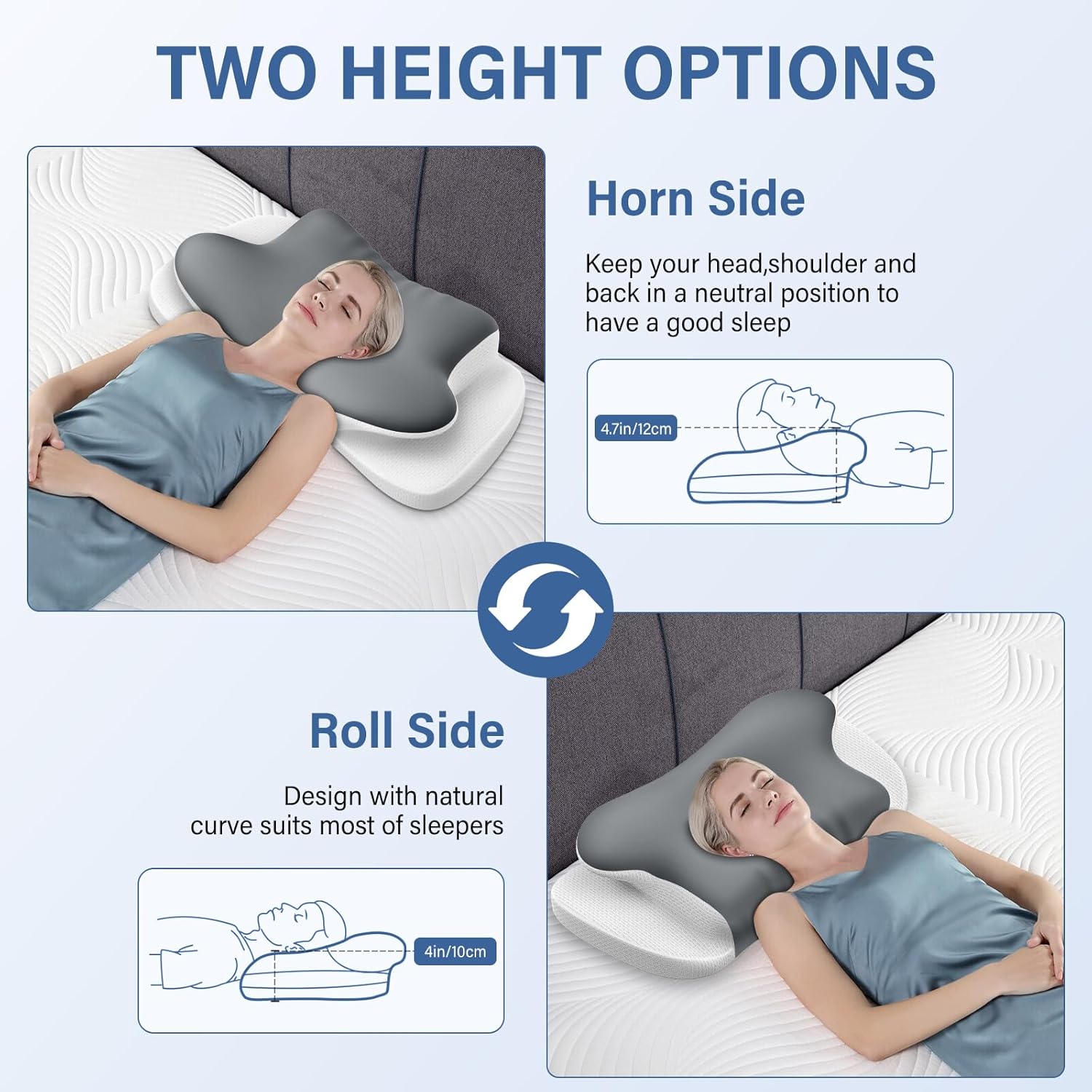 Thumbnail 4 de Ehomfory Nackenstützkissen Memory Foam 12 cm