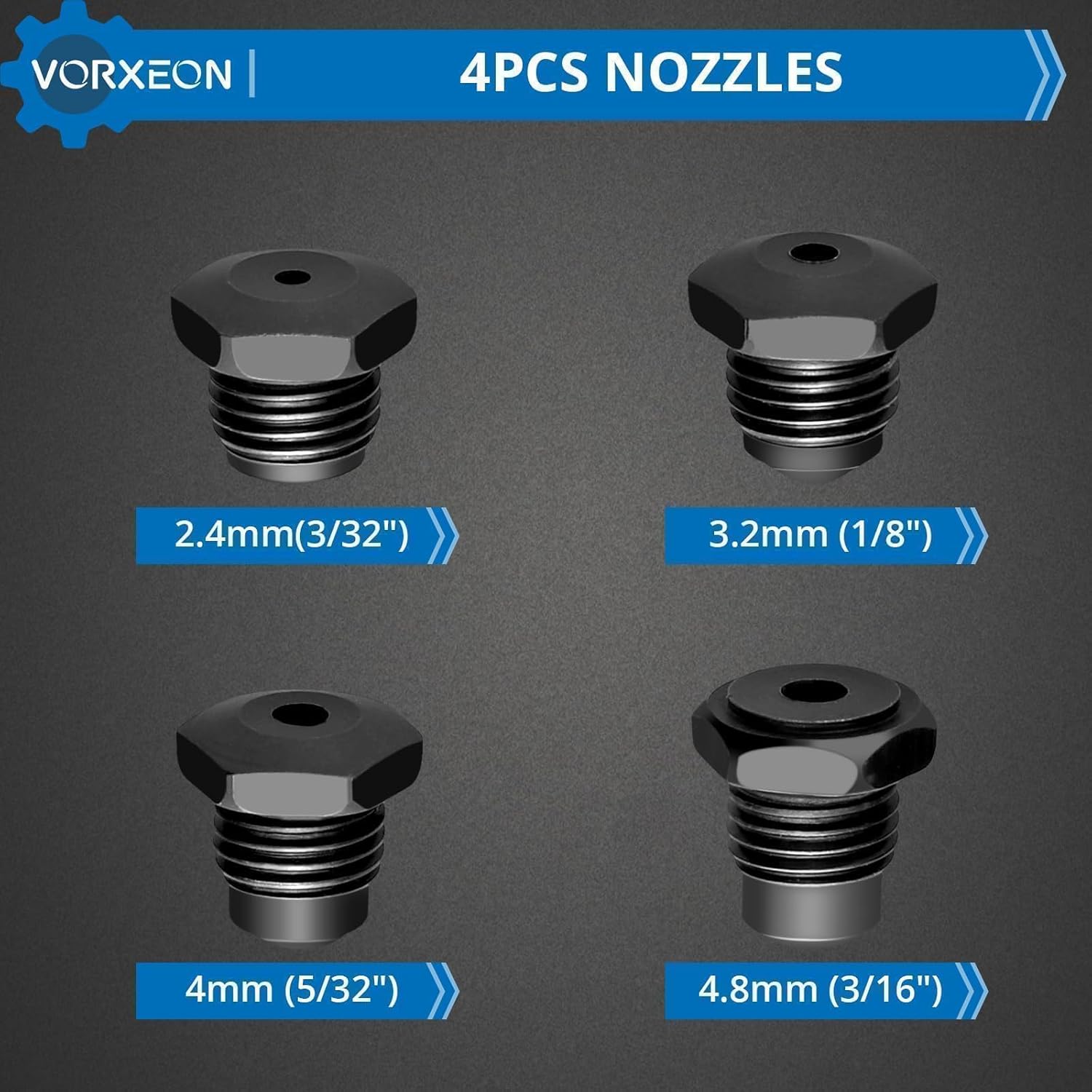 Thumbnail 1 de VORXEON pneumatic rivet gun set 1408KGF