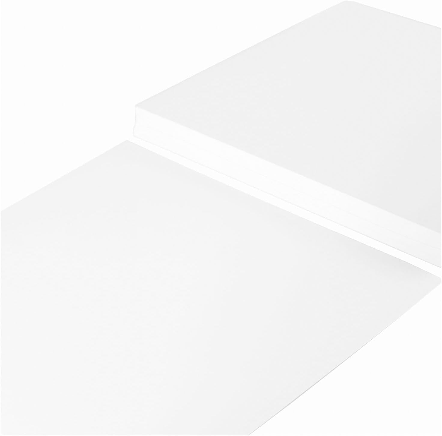 Detalle de Florence Papier Cartonné Blanc Lisse 30,5 x 30,5 cm – 100 feuilles, 200 g/m²