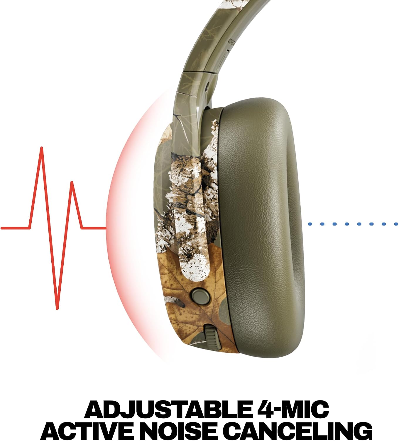 Detalle 2 de Skullcandy Crusher ANC 2 Over-Ear Headphones, Realtree EDGE Drab, ANC