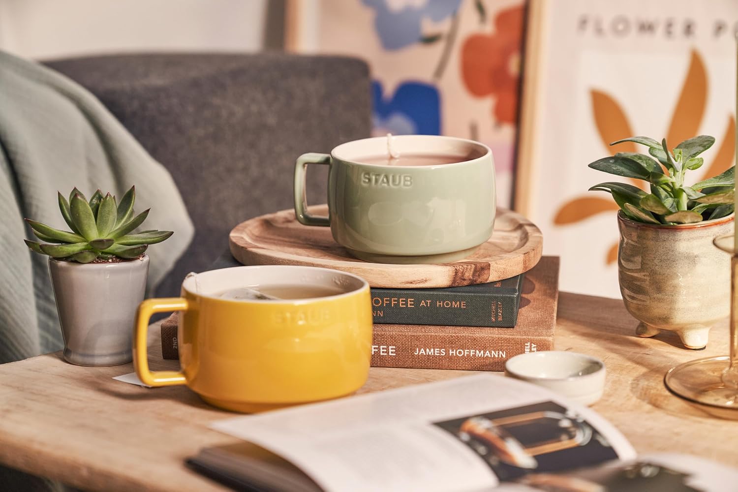 Detalle de ストウブ Ceramic Stacking Mug Z1029-088 スープマグ 500ml シトロン 耐熱陶器