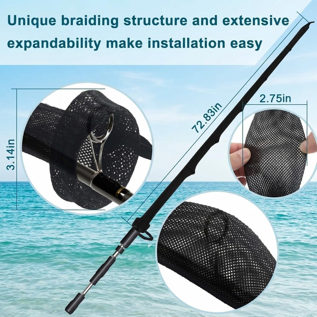 Detalle 2 de Woven Mesh Fishing Rod Sleeve