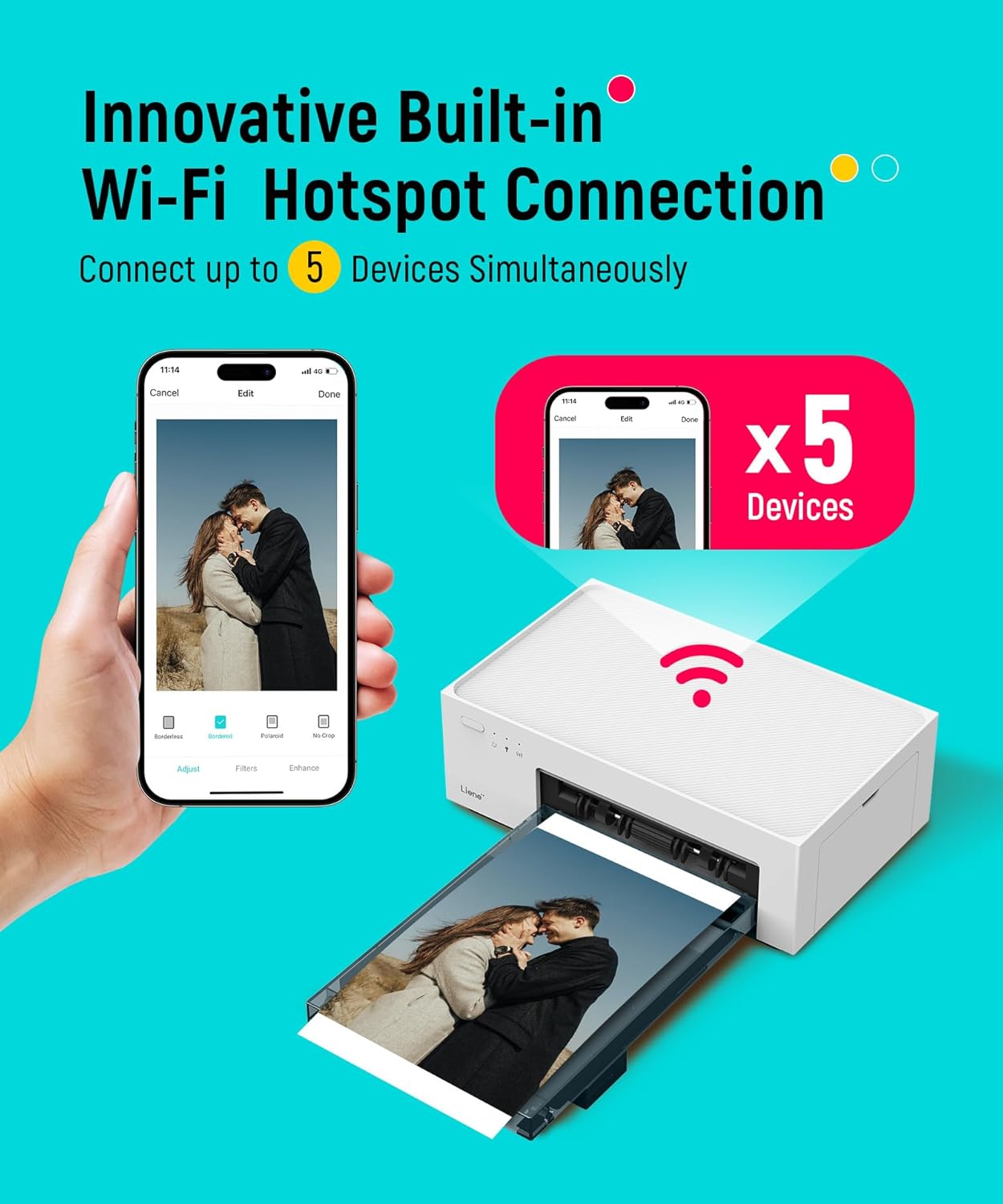 Thumbnail 5 de Liene M100 4x6 Photo Printer 📸