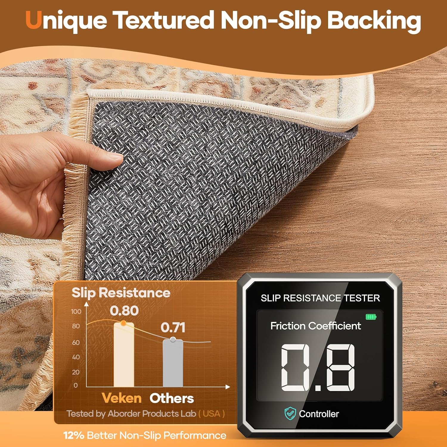 Detalle de Veken Rug Pad 8 x 10 ft 🏠