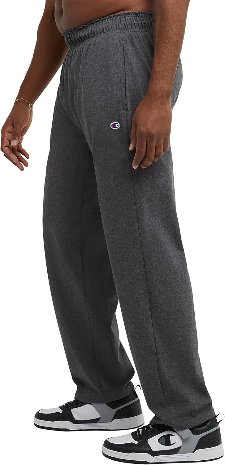 Detalle de Champion Men's Open-Bottom Lounge Pants, Standard Fit