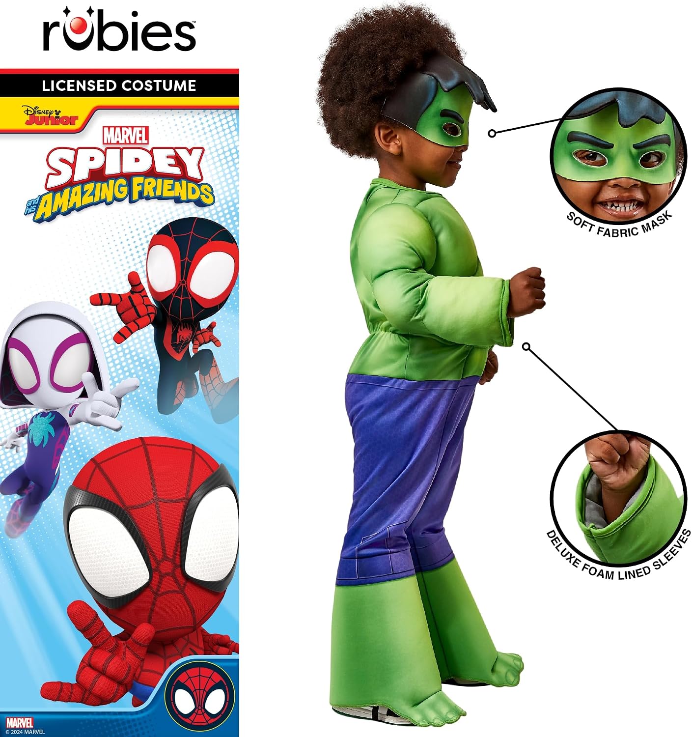 Thumbnail 2 de Rubies Spidey Hulk Deluxe Toddler Costume