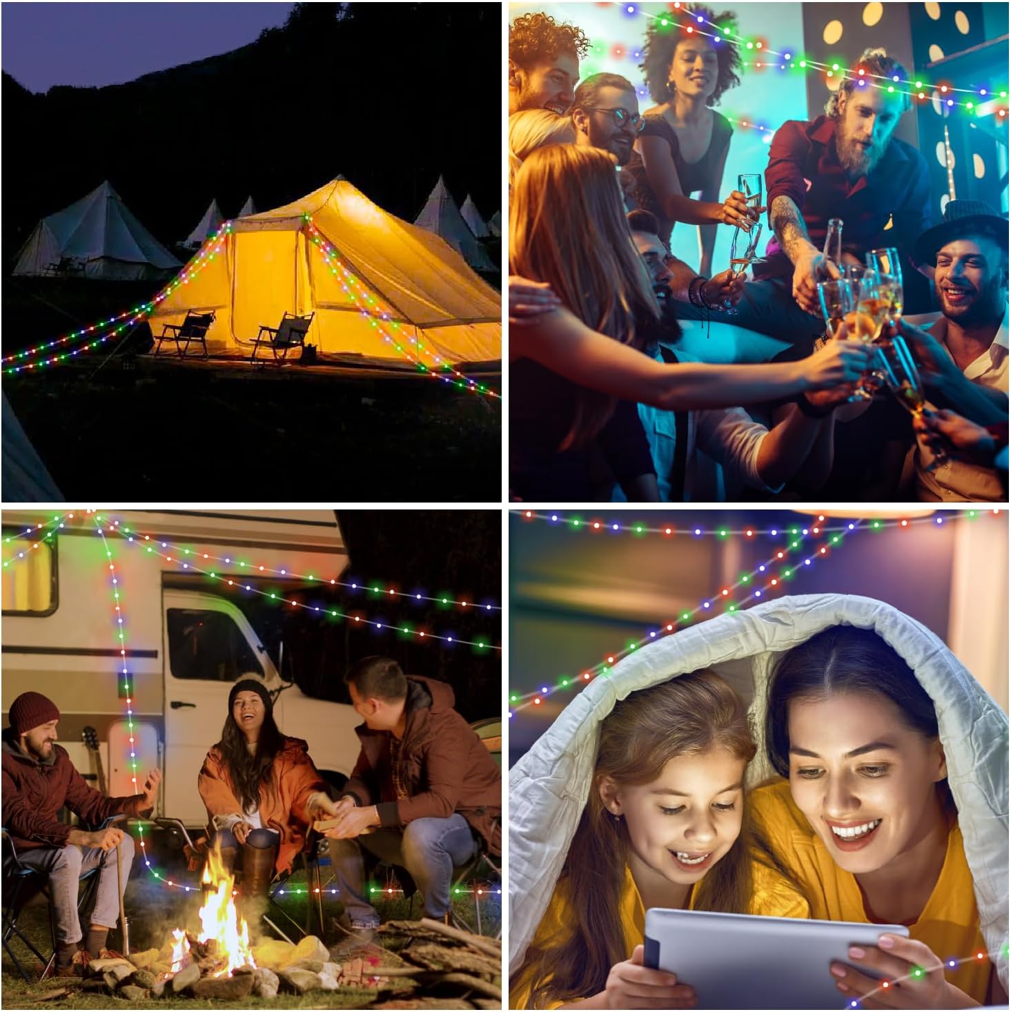 Thumbnail 5 de HAMLITE Camping string lights 32.8ft USB