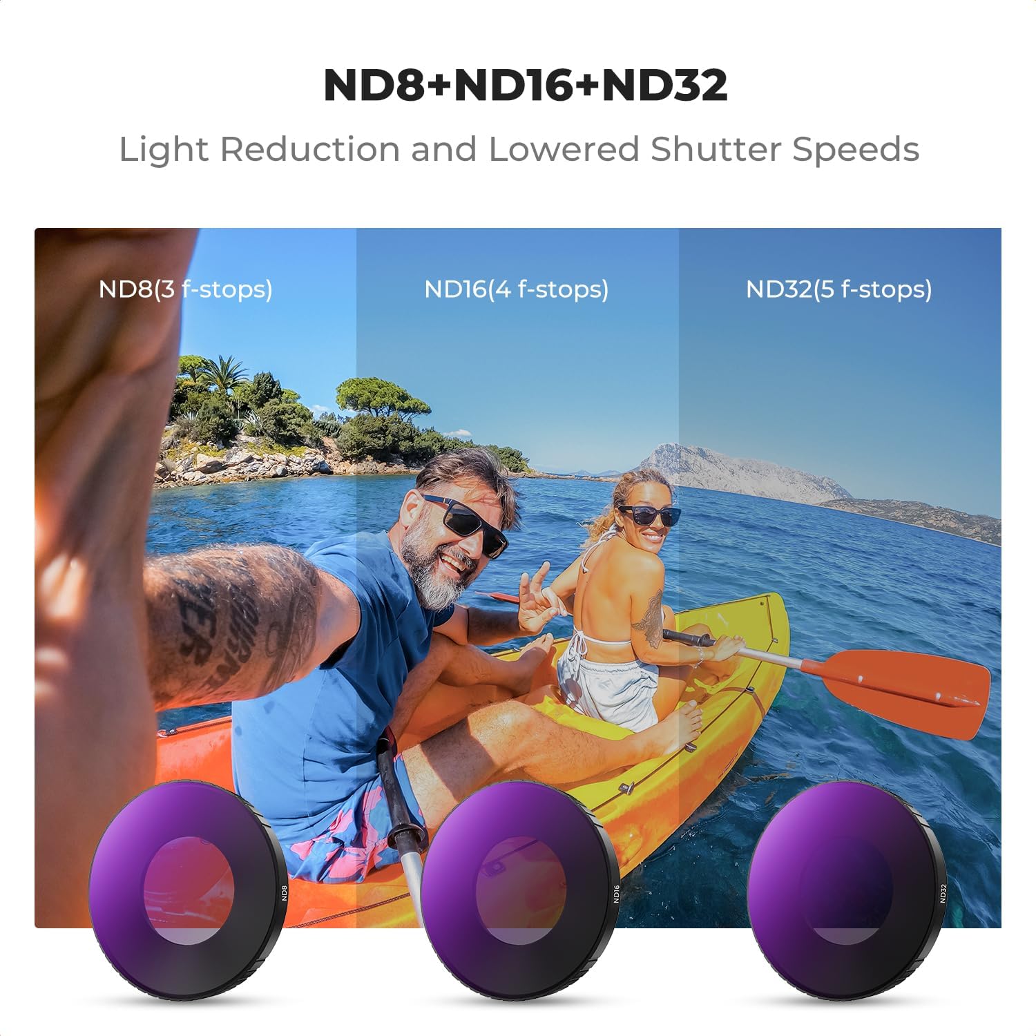 Thumbnail 3 de K&F Concept 4-Pack CPL ND8/ND16/ND32 Filters for Insta360 GO Ultra