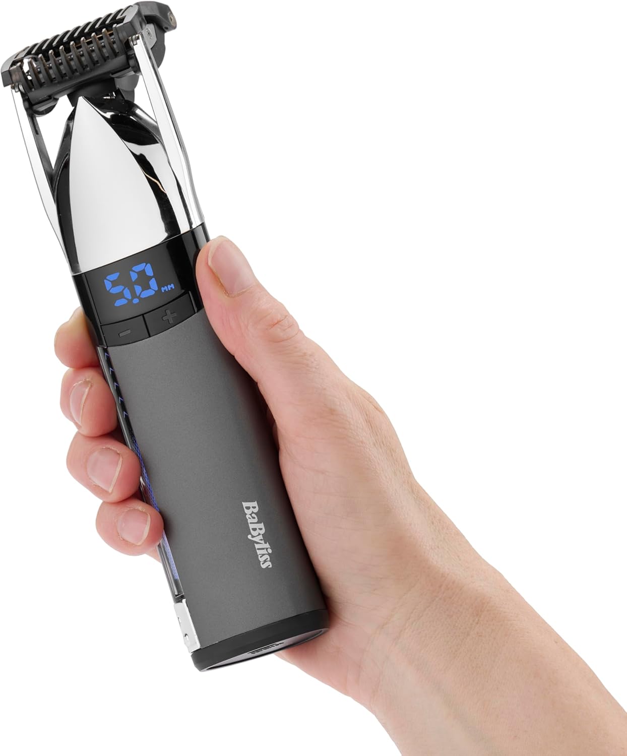 Detalle de BaByliss Super-X Stubble Trimmer – Waterproof Grooming Tool with Japanese Steel Blades