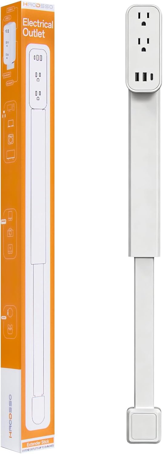 Detalle de Outlet Extender Stick with USB-C