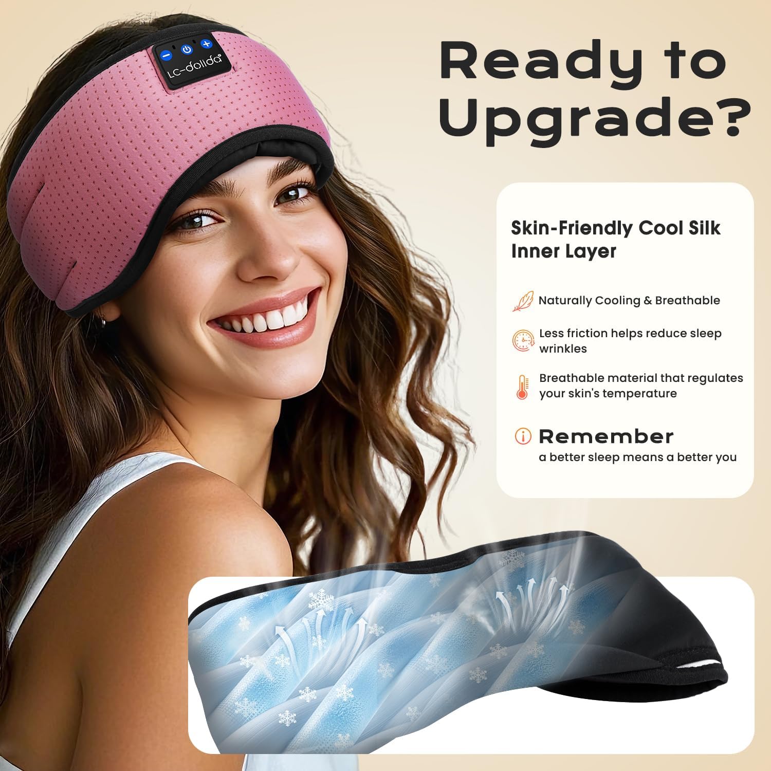 Thumbnail 1 de LC-dolida Bluetooth Sleep Mask 15h