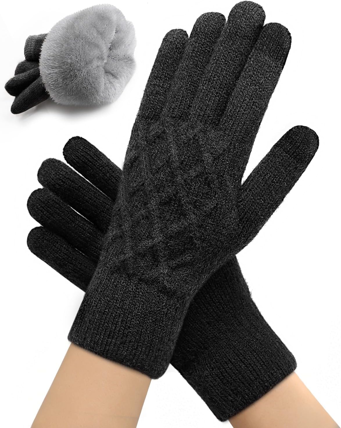 Detalle de JYUYNY Winter Gloves for Women Men ⚡