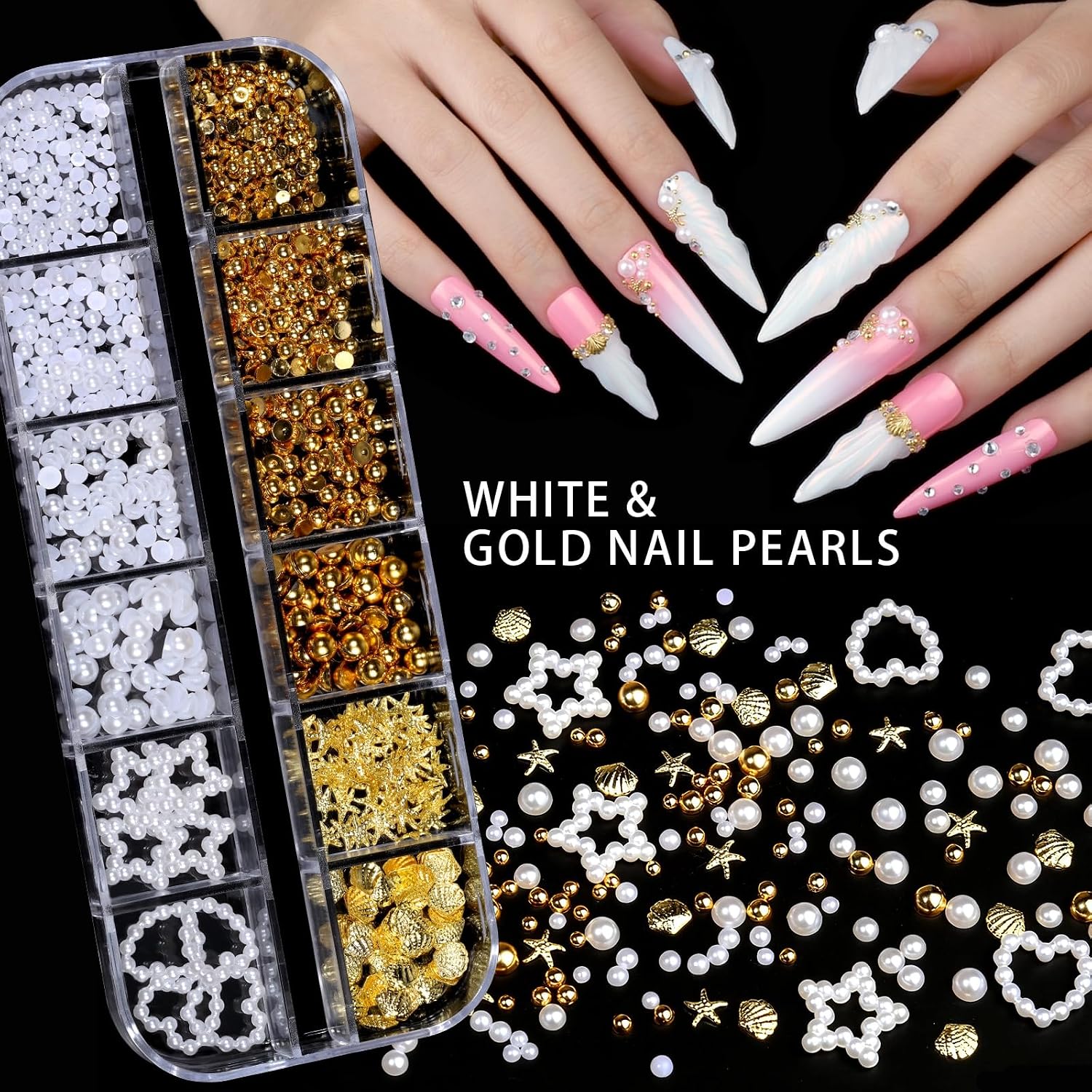 Thumbnail 5 de Teenitor Nail Charms Set with Brushes 15pcs