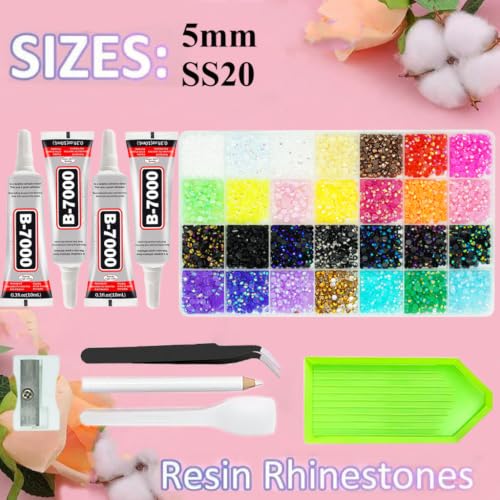 Thumbnail 2 de CUKUNAL 28Colours 5mm SS20 Rhinestone Bedazzling Kit