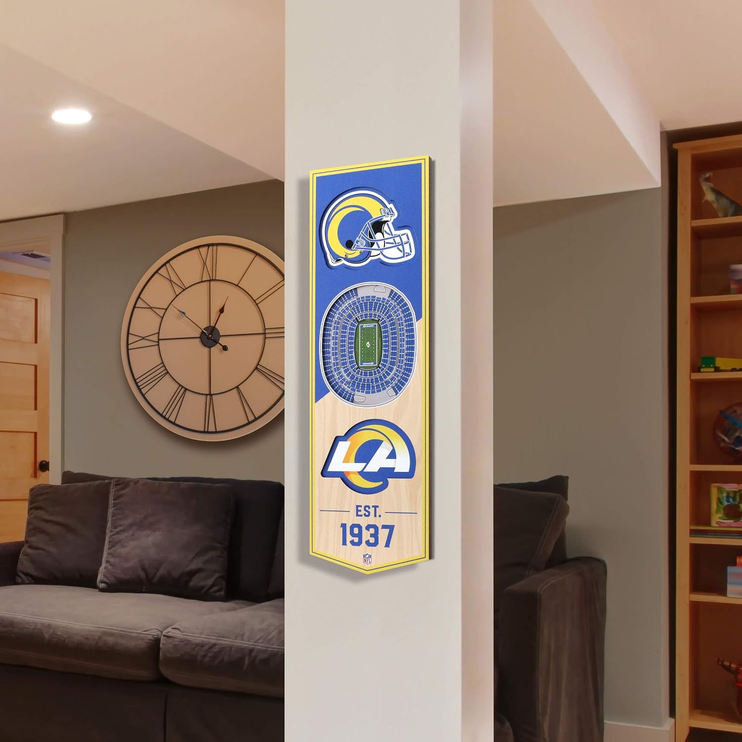 Detalle 2 de YouTheFan NFL 3D Stadium Banner 6x19 🖼