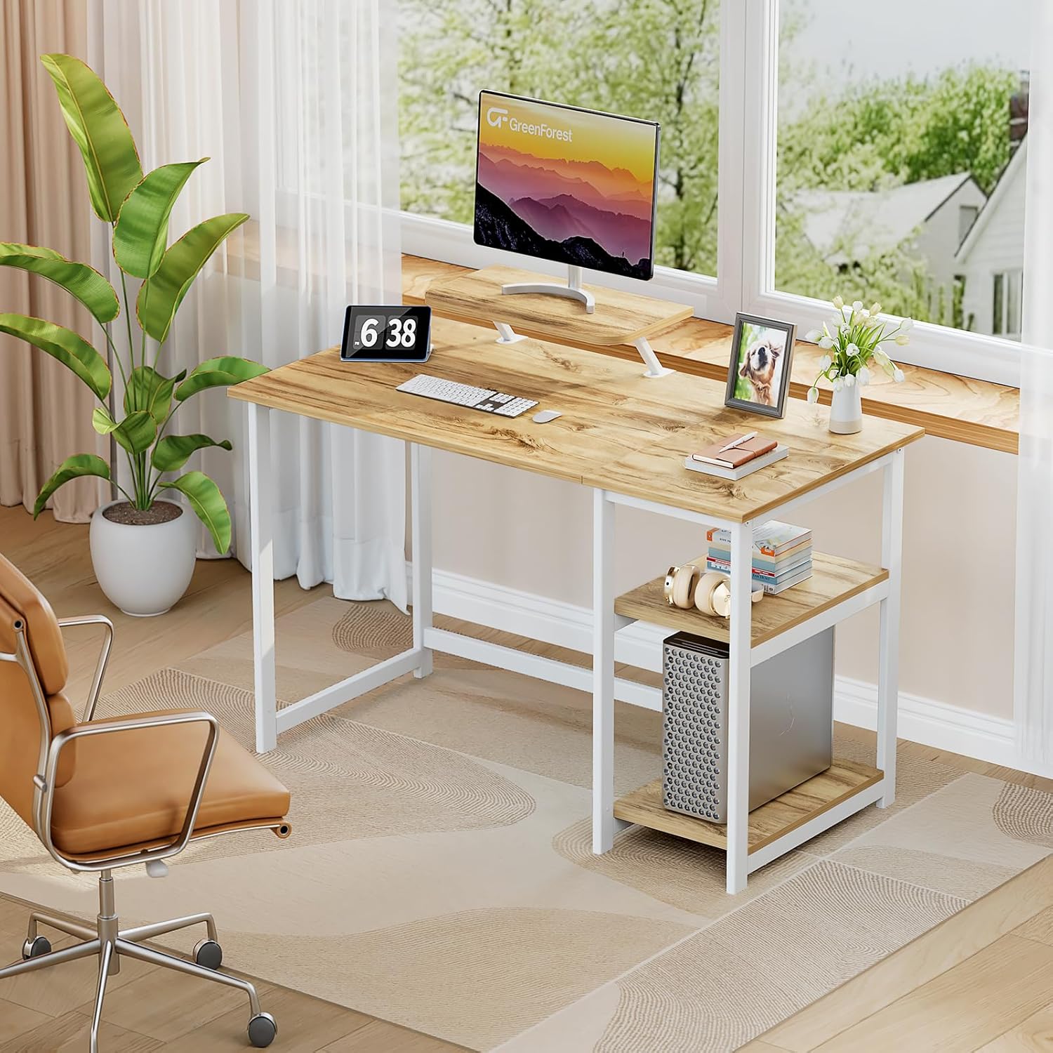 Thumbnail 1 de GreenForest Office Desk 100 cm computer desk