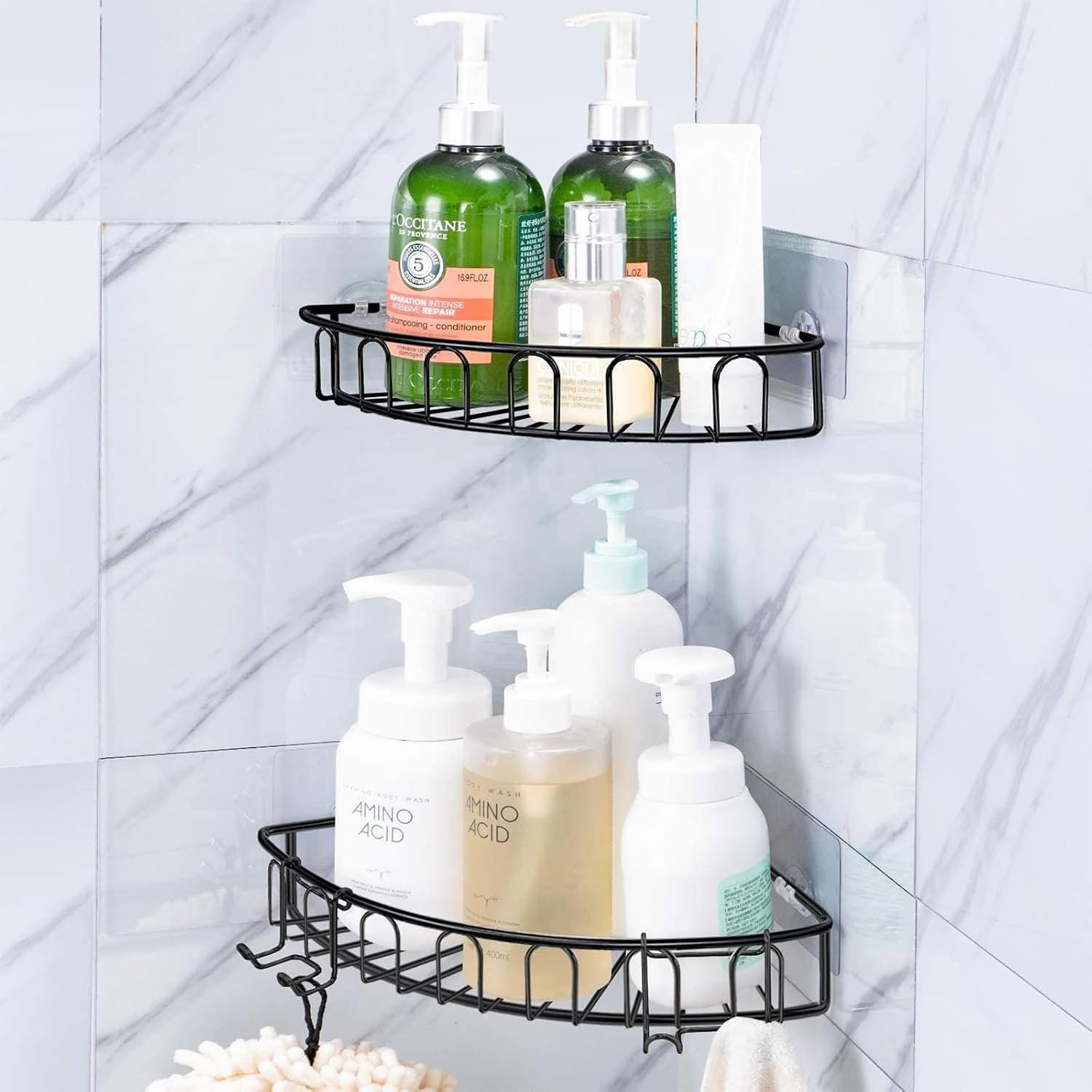 Thumbnail 6 de vivinin 21NXGG0001 Shower Caddy Adhesive Replacements, 15 Pack, 3 Sizes