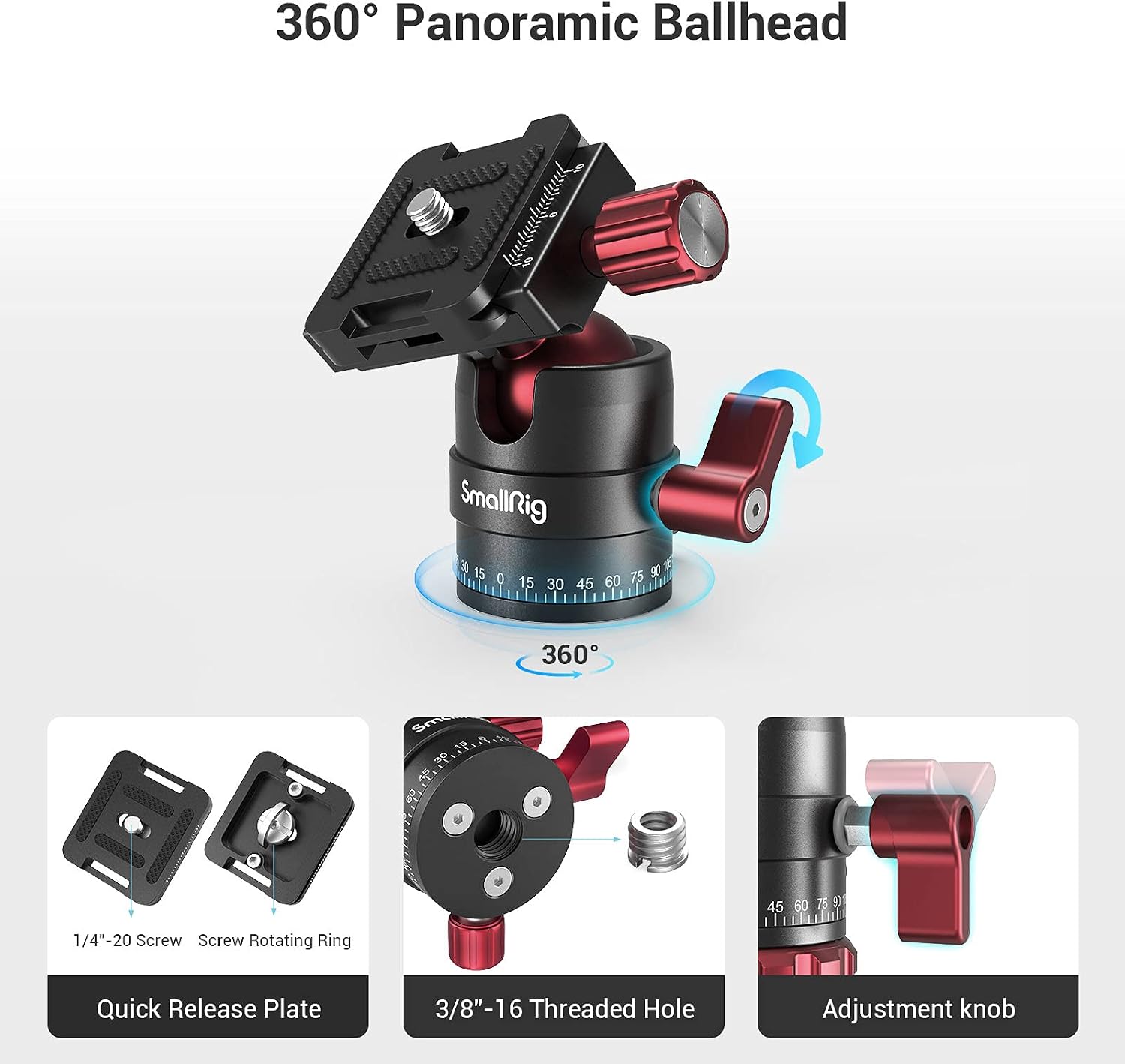 Detalle 2 de SMALLRIG 3034 Ball Head 5KG