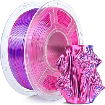 Detalle de SUNLU Silk PLA Plus 🌈 Filamento 3D Doble Color 1.75mm, 1kg
