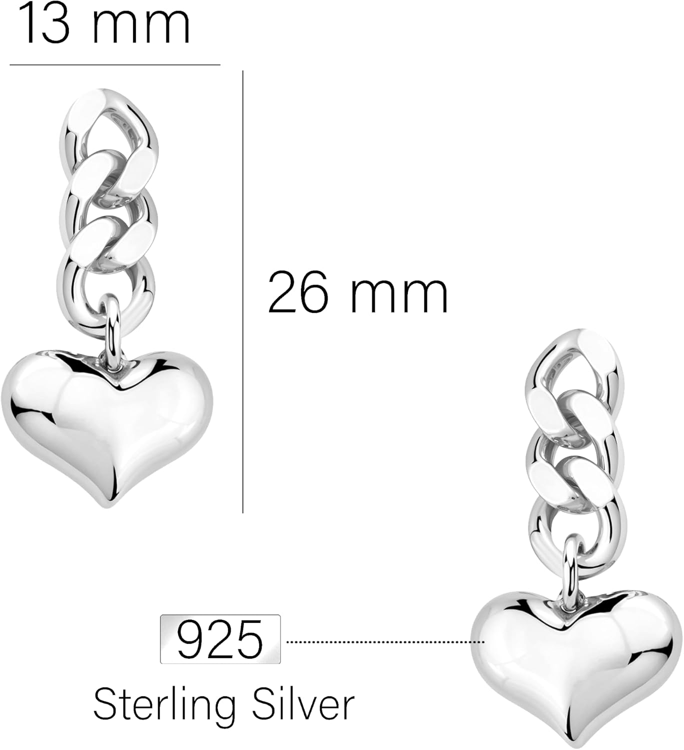 Thumbnail 3 de SOFIA MILANI Ohrringe Herz 925 Silber