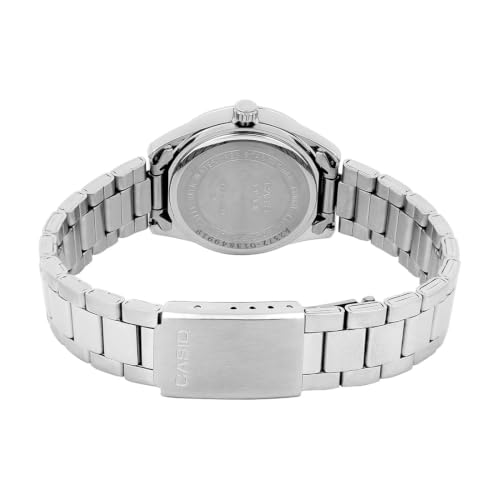 Detalle de Casio Collection, reloj analógico de cuarzo unisex con acero inoxidable y fecha