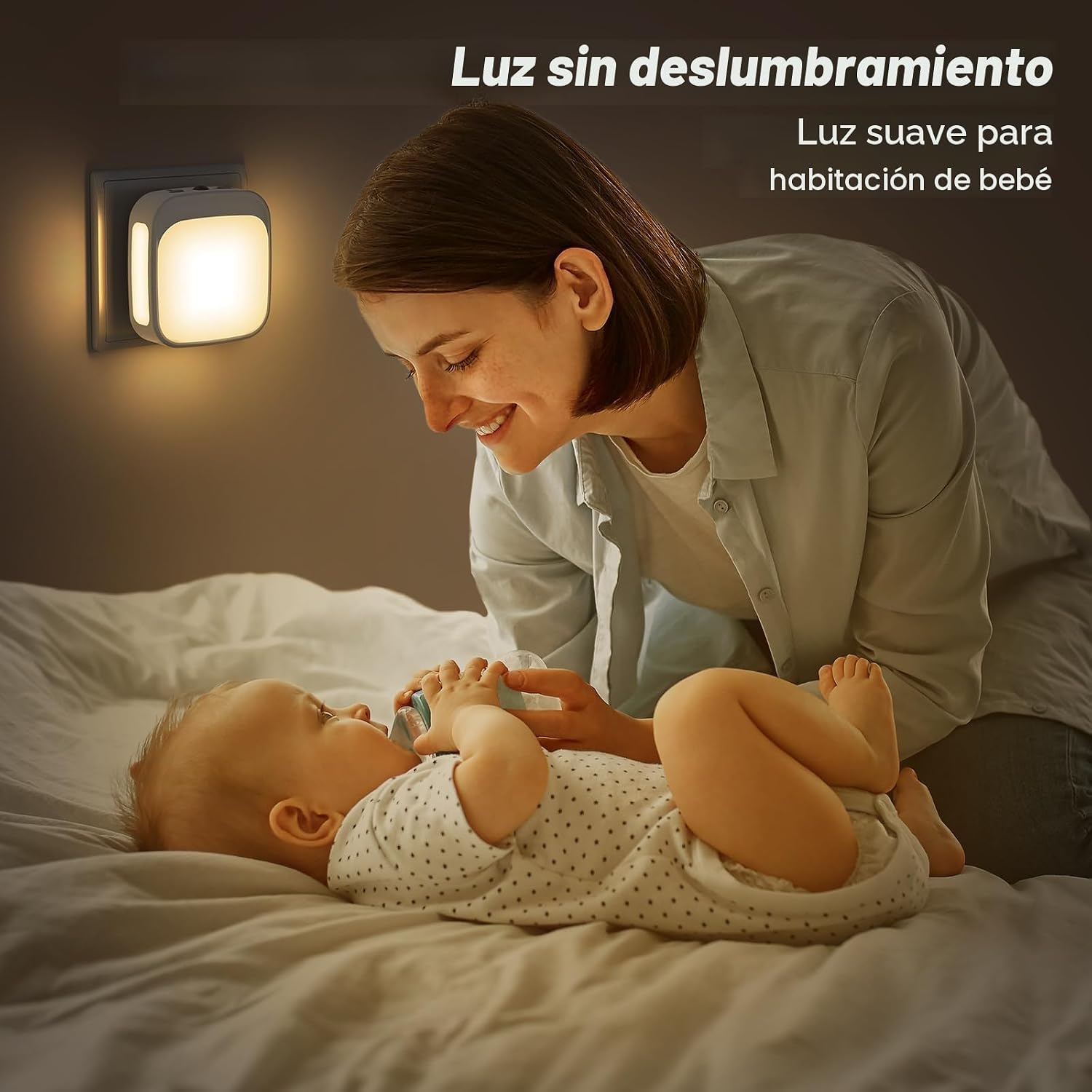 Thumbnail 6 de PALATALA luz nocturna infantil con sensor crepuscular y enchufe (2 piezas) regulable 3000K