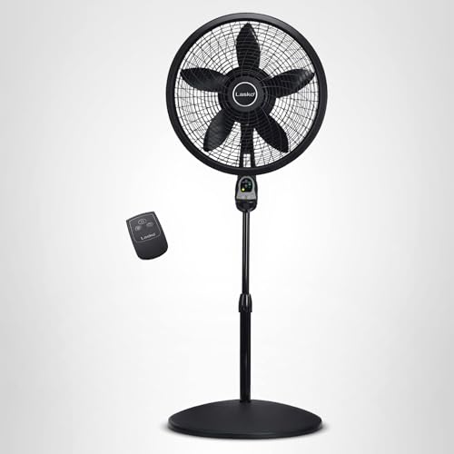 Thumbnail 12 de Lasko Cyclone Oscillating Pedestal Fan 1843 - Adjustable to 54" in Black