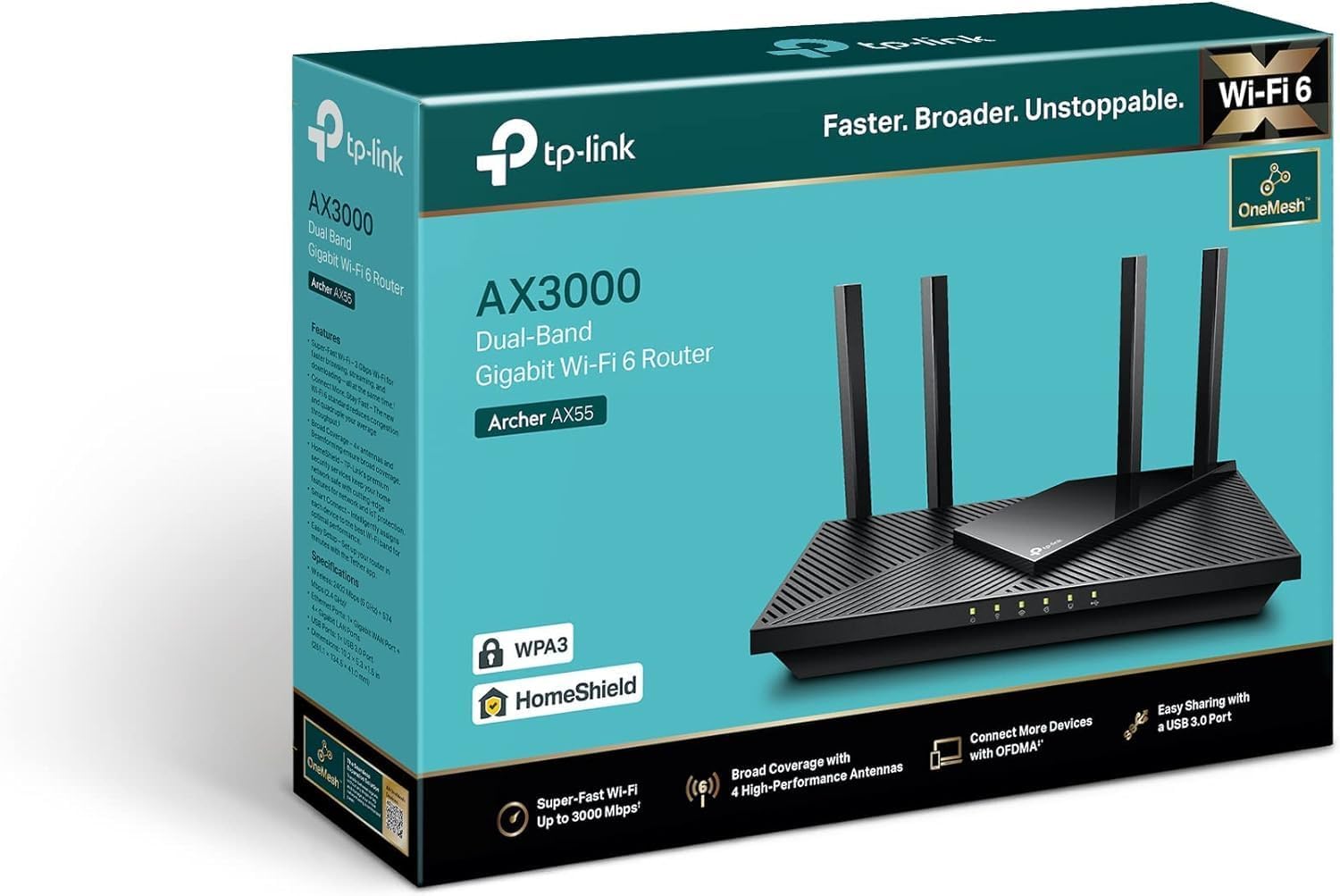 Thumbnail 5 de TP-Link Archer AX55 AX3000 WiFi 6 router