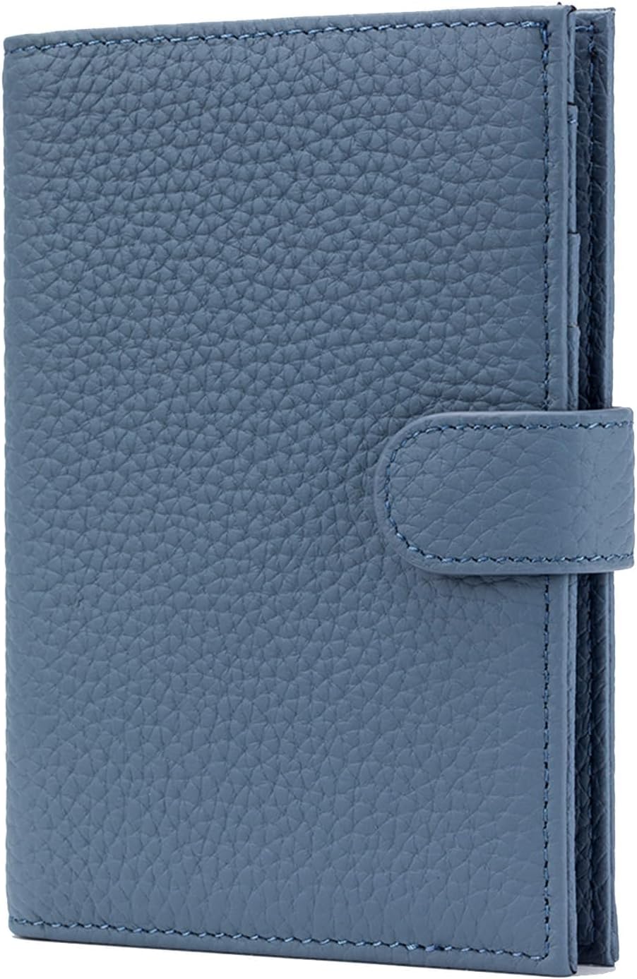 Thumbnail 6 de Portefeuille porte-passeport mince en cuir RFID avec porte-cartes et poche zippée – Noir