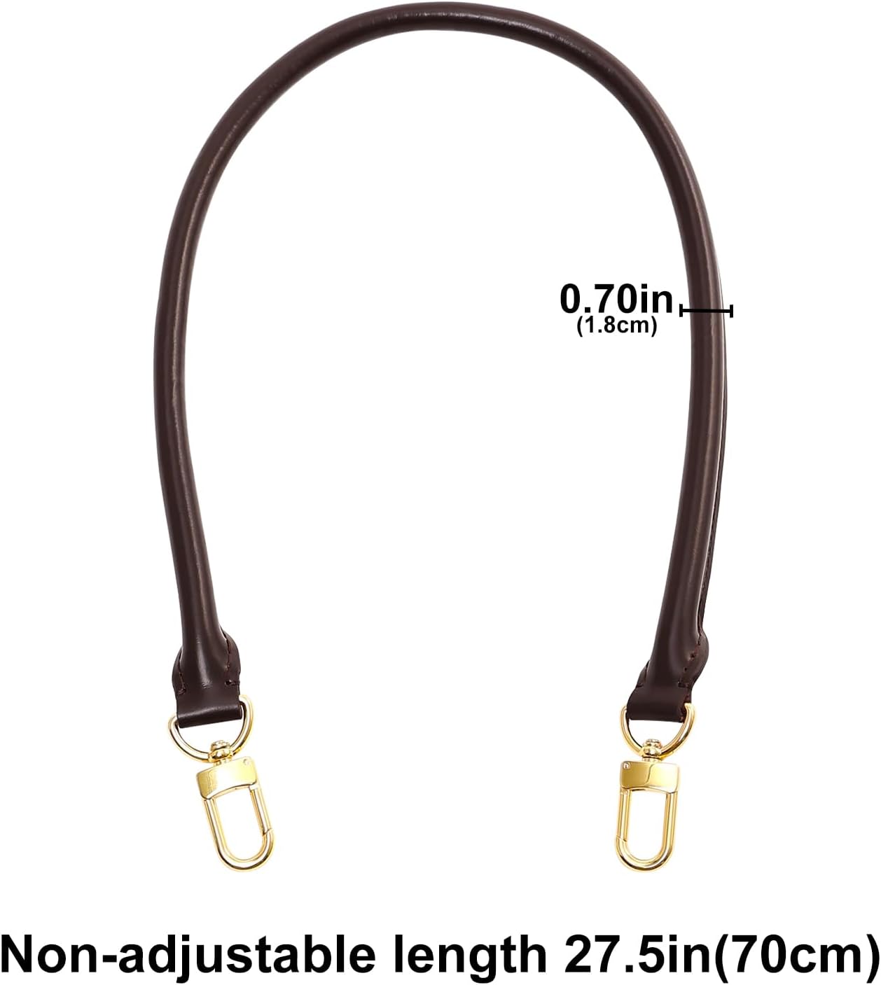 Detalle de Vachetta Leder Schultergurt 70 cm für Handtaschen