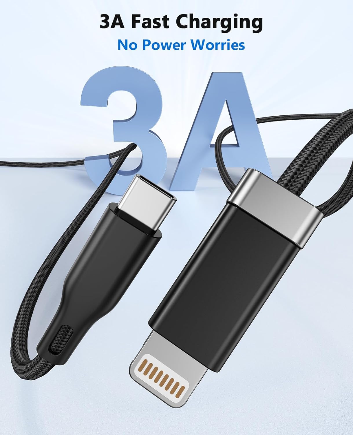 Thumbnail 3 de Magtame StayCable USB-C to Lightning with magnetic cord holder (1.5m) – braided fast charging and data sync